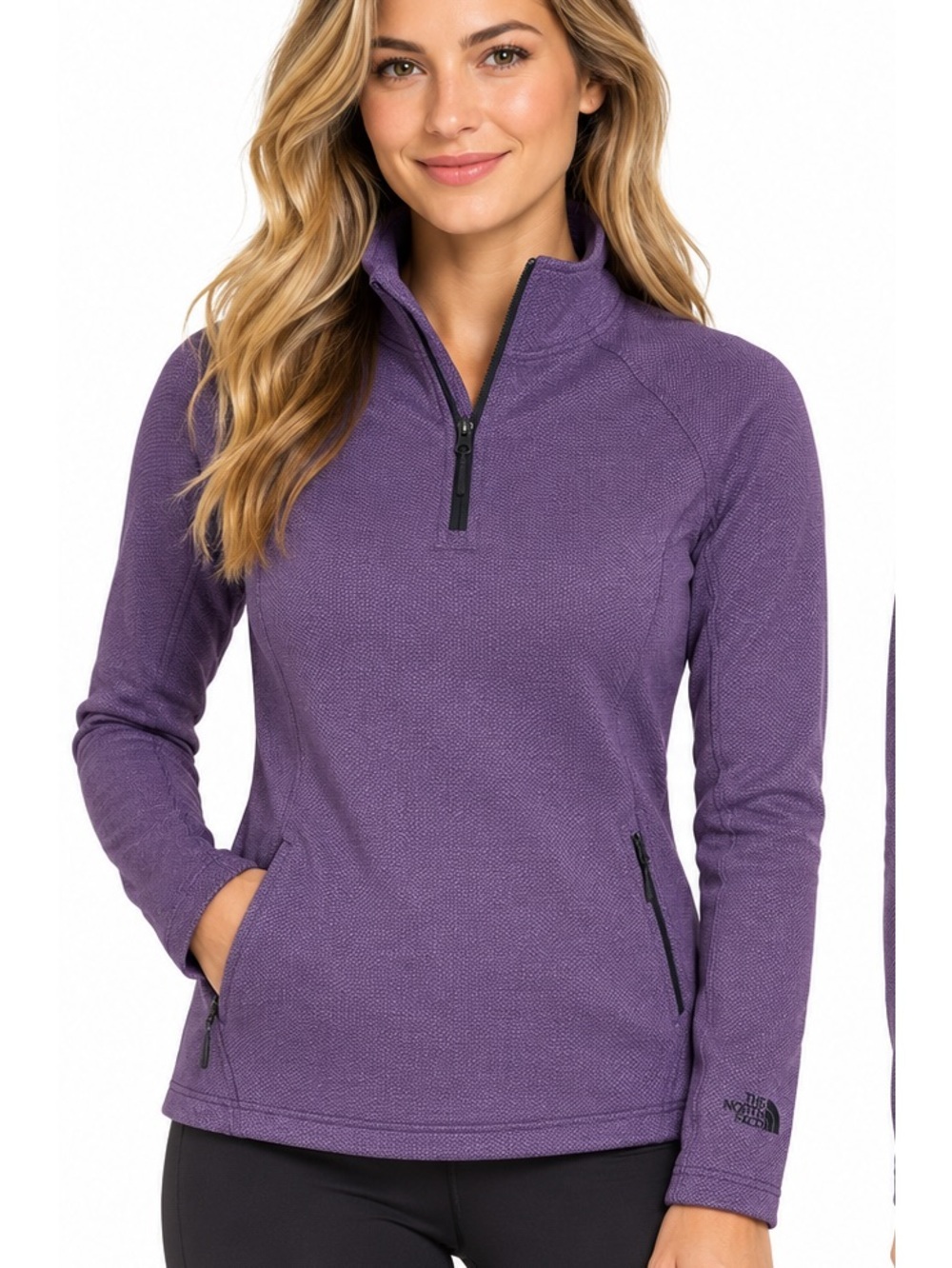 NWT THE NORTH FACE XS Duowarming thermal 3D Pullover sweaters purple active chic